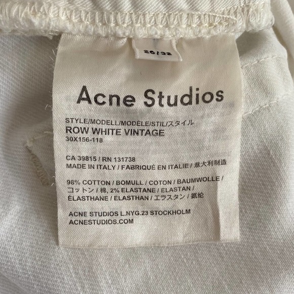 Acne Studios Row Vintage Mid Rise Jeans - Picture 6 of 6